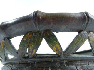 RARE Antique Chinese Ming Dynasty Cloisonné Bronze Censer 稀有古董中国明代景泰蓝青铜香炉 17thC 10