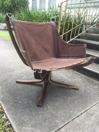 Vintage Falcon Chair Chocolate Brown 100 Authentic