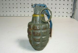 Vintage Ww2 Korea Vietnam U.  S.  Military Rfx Practice Dummy Pineapple Grenade