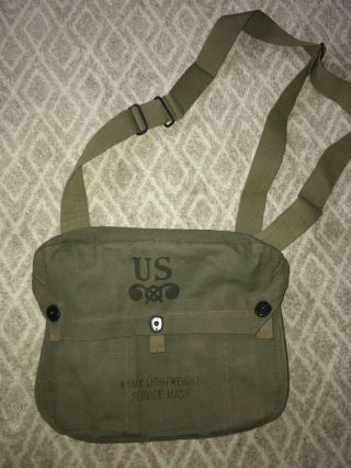 Wwii M6 Lightweight Gas Mask Bag Transitional