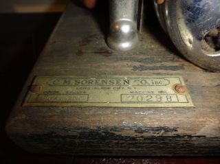 Antique Medical Embalming Pump by C.  M.  Sorensen AC/DC Electric Motor Steampunk 3