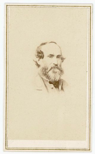 Civil War Confederate General Jubal Early Cdv Photo " Unrepentant Rebel "