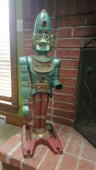 Vintage Toy Big Loo Robot Louis Marx Rare Retro Cool 3 Feet Tall Unusual Friend