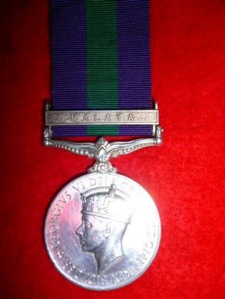 General Service Medal 1918 - 62 For " Malaya " Clasp To 10th Gurkhas - Rai