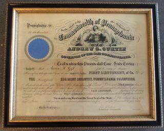 Civil War Penna Officers Commission
