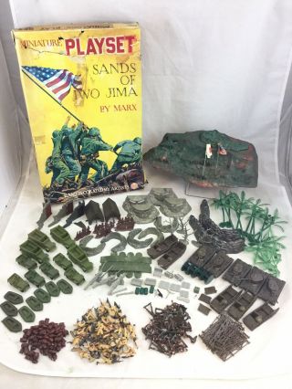 Marx Sands Of Iwo Jima Miniature Playset
