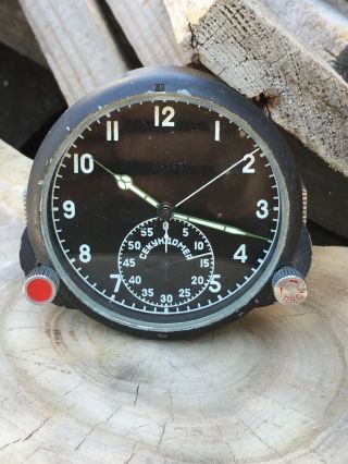 60 Chp 60chp Military Airforce Aircraftpanel Soviet Clock Watch Ussr 09283