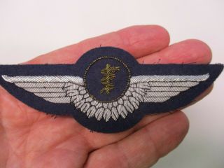 West German Luftwaffe Fleigerarzt Bronze Bullion Wing 3