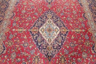 Antique Traditional Floral Kaashaan Persian Oriental Area Rug 9x14 Hand Knotted 4