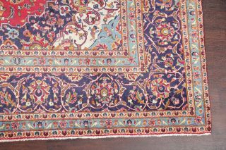 Antique Traditional Floral Kaashaan Persian Oriental Area Rug 9x14 Hand Knotted 6