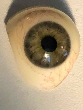 Vintage Green Antique Prosthetic Human Glass Eye