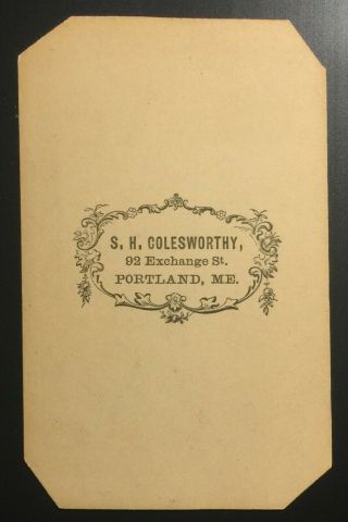 CIVIL WAR GENERAL GEORGE MEADE - CDV by S.  H.  COLESWORTHY 2