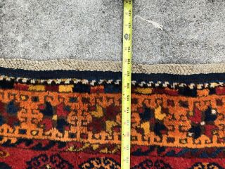 antique caucasian kazak rug 4x10 Bright Colors 10