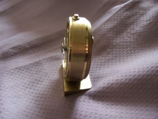 vintage cyma sonomatic brass braille alarm clock 16 jewels swiss made 1957 rare 10