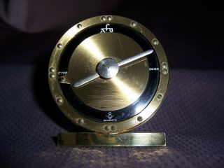 vintage cyma sonomatic brass braille alarm clock 16 jewels swiss made 1957 rare 2