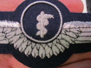 West German Luftwaffe Fleigerarzt Silver Bullion Wing 5