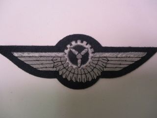 West German Luftwaffe Bordmechaniker Silver Bullion Wing