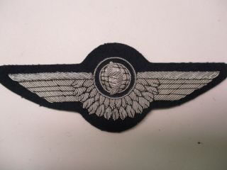 West German Luftwaffe Bordfunker Silver Bullion Wing