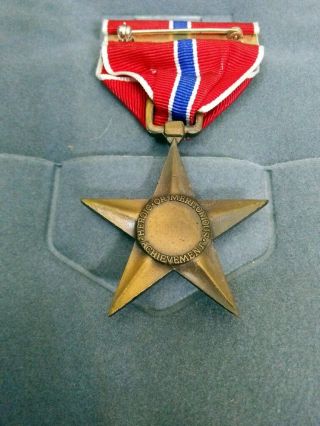 Vintage US Military Bronze Star Medal,  Ribbon and Pin in Case 2