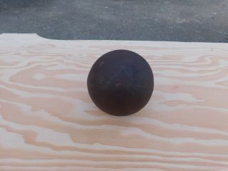 antique 12 lb 4 1/2 inch cannon ball? from estate near ohio river by kentucky 4