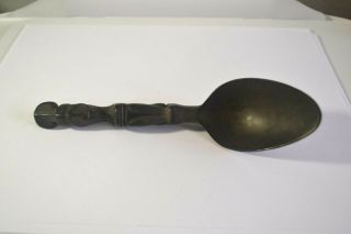 Vintage Philippine Ifugao Hand Carved Wooden Spoon Antique