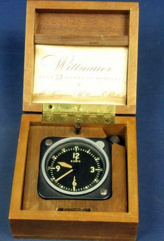 B 815.  Wittnauer 8 Day Military Clock In The Box.  Watch Is Not In Run