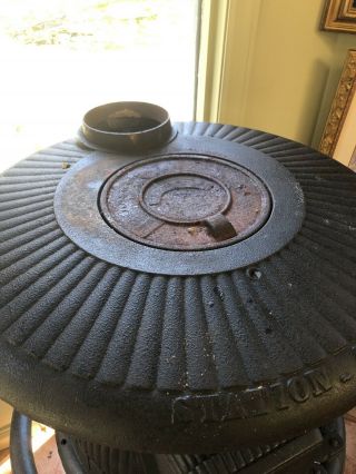 antique cast iron pot belly stove 6