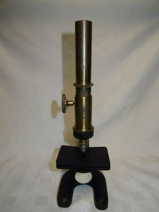 Antique Cased Brass EMIL BUSCH A - G Rathenow Monocular Microscope 6