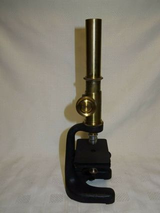 Antique Cased Brass EMIL BUSCH A - G Rathenow Monocular Microscope 8