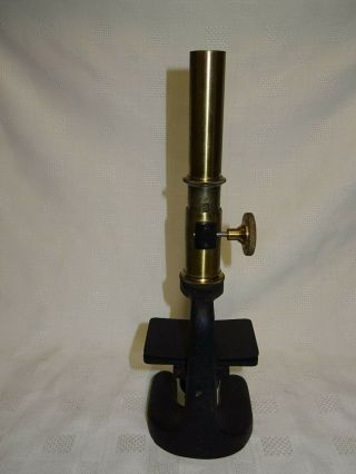 Antique Cased Brass EMIL BUSCH A - G Rathenow Monocular Microscope 9