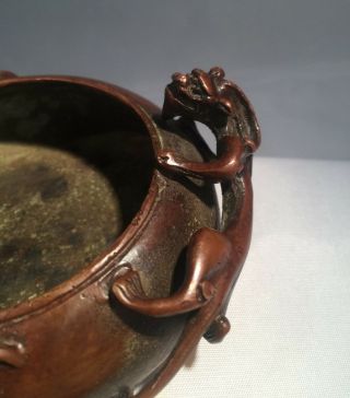 CHINESE BRONZE WATER/INCENSE BOWL 2