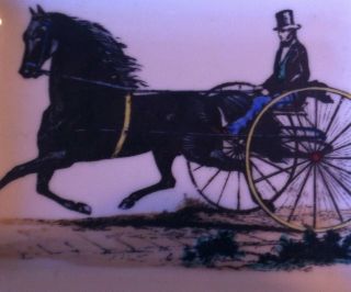 Fornasetti old rare Carriage with Coachman colored tray 2