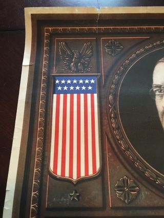 Antique WWI War Bond Poster “The Time Has Come” President Wilson RARE 4