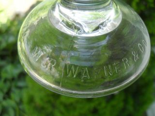 WR Warner Apothecary Gilt Under Glass Soda Mints Bottle 4