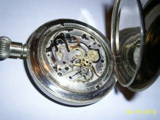 Rare Vintage Car Clock With Stop watch function Pocket Watch Shape 8