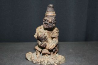 (ih - 6) Mushya (samurai) Doguu (clay Figure) Edo