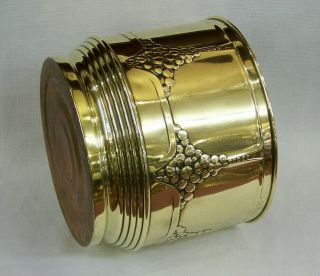 Antique Carl Deffner Arts & Crafts Art Deco Brass Planter Wine Cooler Ice Bucket