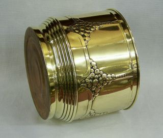 ANTIQUE CARL DEFFNER ARTS & CRAFTS ART DECO BRASS PLANTER WINE COOLER ICE BUCKET 2