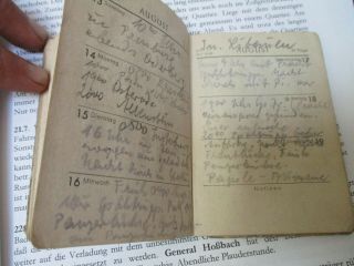 German Infantryman ' s diary in Latvian with German transcription 4