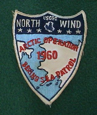 Us Coast Guard Northwind Arctic Operation 1960 Bering Sea Patrol Alaska Patch
