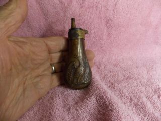Vintage Black Powder Pistol Flask Unknown Age