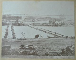 Civil War Photo of Pontoon Bridge Across The Rappahannock River (May 1863) 3
