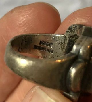 Rare KALO Sterling Ring - Small - Arts and Crafts 7