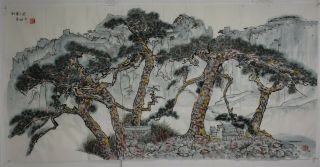 Unique Large Chinese Painting Signed Master Wu Guanzhong P9282