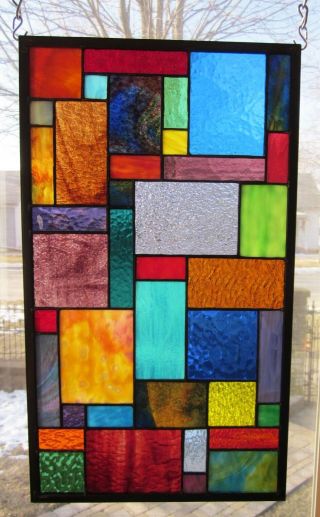 Paradise Stained Glass Window Panel Ebsq Artist Transom Sidelight Valance