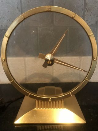 Vintage Jefferson Golden Hour Art Deco Mystery Clock 2