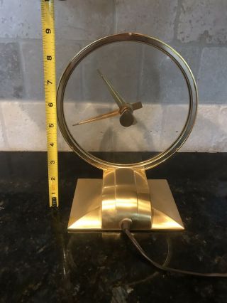 Vintage Jefferson Golden Hour Art Deco Mystery Clock 4