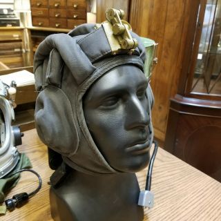Russian Soviet Cccp Tank Cap Helmet Radio Earphones Headset Padded