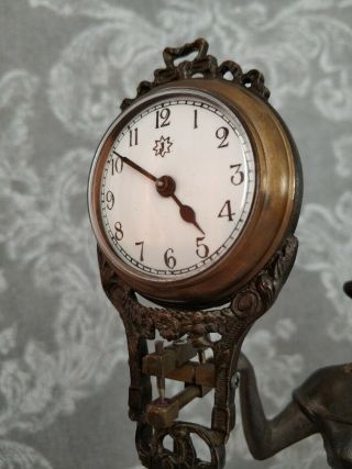 Vintage Art Deco Junghans Diana Mystery Swinger Clock 10