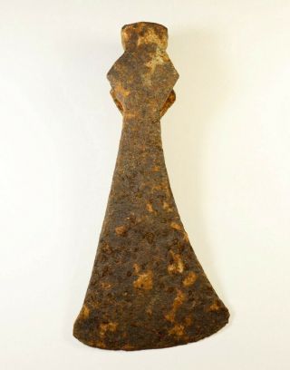 Rare Viking Era Iron Axe Head 8th - 11th C Ad - 823grams - Terrible Weapon